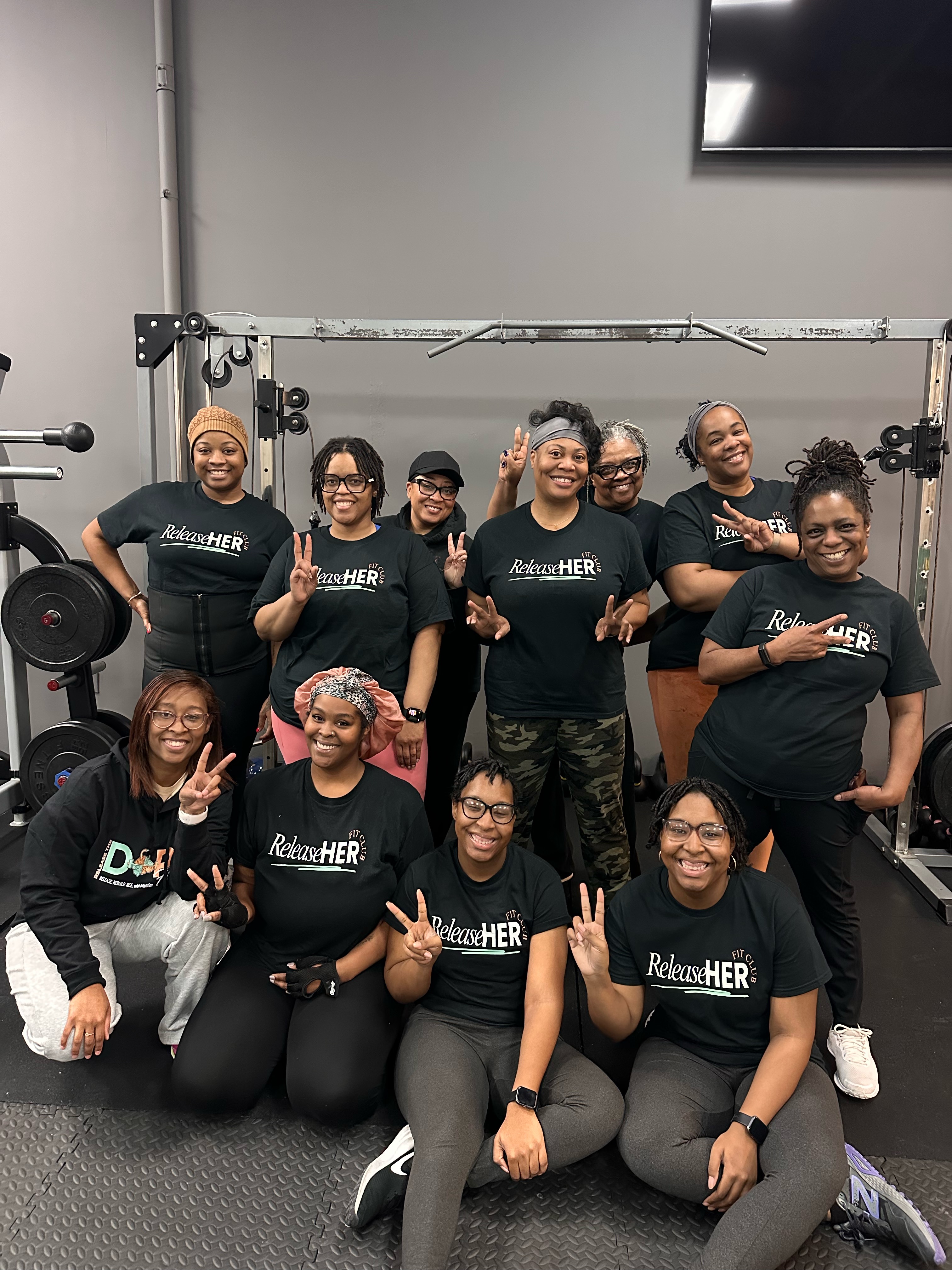 ReleaseHER Fit Club community of women together at the gym
